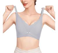 BH für Große Brust, Bustier Damen Push Up, BHS Dehnbar Seamless Soft-BH Raffung Bügelloser Sport-BH Komfort Luftige T-Shirt BH Still BH Klassischer Solid