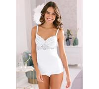 BH-Hemd NINA VON C., Damen, Gr. 95, Cup C, weiß, 100% Baumwolle, Spitze:10% Elasthan, 90% Polyamid, BHs BH-Hemd (13278724-95) weiß