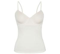 BH-Hemd SASSA "BH Hemdchen CLASSIC MICRO", Damen, Gr. 80, Cup C, beige (elfenbein), Stoff, Obermaterial: 92% Polyamid PA. 8% Elasthan EL., BHs BH-Hemd (70939434-80) elfenbein