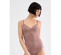 BH-Hemd SLOGGI "ZERO Feel 2.0 THE UP Bra Shirt", Damen, Gr. L, N-Gr, braun (cacao), Single Jersey, Obermaterial: 63% Polyamid, 20% Elasthan, 17% Polyester, BHs BH-Hemd, nahtlos und unsichtbar (2107433