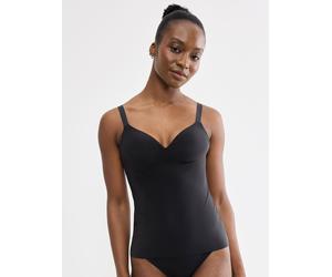 BH-Hemd SLOGGI "ZERO Feel 2.0 THE UP Bra Shirt", Damen, Gr. XL, N-Gr, schwarz, Single Jersey, Obermaterial: 63% Polyamid, 20% Elasthan, 17% Polyester, BHs BH-Hemd, nahtlos und unsichtbar (68504700-XL)