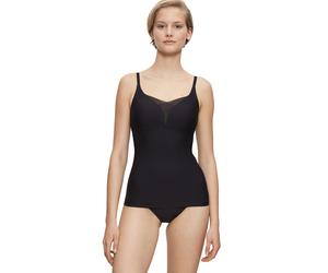 BH-Hemd TRIUMPH "Shape Smart Bra-Shirt", Damen, Gr. 4, N-Gr, schwarz, Microtouch, Obermaterial: 62% Polyamid, 26% Elasthan, 12% Polyester, unifarben, BHs BH-Hemd, glättend, ohne Bügel, tiefer V-Aussch
