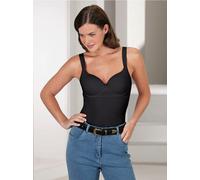 Viania BH-Hemd 90, Cup B schwarz Damen Unterhemden Damenwäsche BHs 90, Cup B schwarz