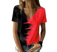 BH Hemdchen Tunika Sommerblusen Long Rosa Rüschenbluse Puffärmeln Über Knopfleiste Durchsichtige Grosse Seersucker Sportlich Besticktes Gesmoktem Loose Partybluse Gemusterte Sommerliche Ringerrücken