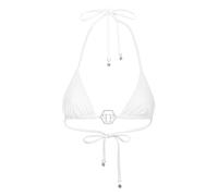 Sport-BH PHILIPP PLEIN "Hexagon Mit Schmucksteinen", Damen, Gr. S, 01, weiß, Obermaterial: 100% Lycra, BHs Sport-BH (37395915-S) 01, weiß