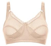 Miss Mary of Sweden Cotton Dots gemusterter, bügelloser BH, der hervorragenden Halt bietet 90C Beige
