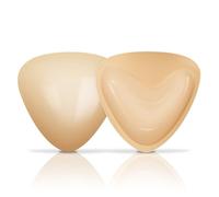 BH-Pad-Einsätze, doppelseitig, klebriger BH, sofortiger Push-Up-Sport-BH, Cup-Einsätze für Bikini, Badeanzug, Kleid, Beige_02_doppelseitige Haftung, C/D