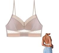 BH Rückenfrei BH für Tiefen Rückenausschnitt, Damen Spitzen BH Push Up Sexy U-förmiger Lifting-BH Komfort Bralette Ohne Bügel V-Ausschnitt Bustier Rücken-BH Unterwäsche
