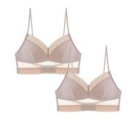 BH Rückenfrei BH für Tiefen Rückenausschnitt, Damen Spitzen BH Push Up Sexy U-förmiger Lifting-BH Komfort Bralette Ohne Bügel V-Ausschnitt Bustier Rücken-BH Unterwäsche