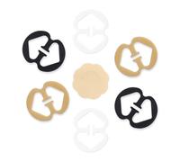 BH-Träger Clips für Damen, 6er Set mit Satin Nipple Covers - Verstellbare antirutsch Racerback Clips zum Verstecken der BH-Träger