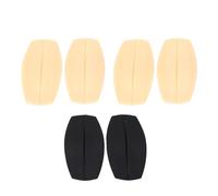 BH-Trägerpolster aus Silikon, rutschfest, Schulterpolster, Halter, Bequeme Unterstützung für Frauen, Hautfarbe und Schwarz, 3 Paar