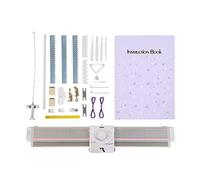 BHDD Strickmaschine, LK150 6,5 mm Mittelspur 150 Stiche Smart Weaving Tragbarer Kunststoff Heimwerker-Strickmaschinen-Webstuhl-Kit mit Zubehör für Erwachsene und Kinder für