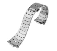 BHMIRUI HTHRRFE Uhrenarmband aus Edelstahl, kompatibel mit Tissot PRX-Serie Super Player T137.410/407 T137.210, Herren-/Damenarmband, Metallband(Silver,12mm)