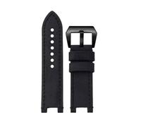 BHMIRUI Rindsleder-Uhrenarmband kompatibel mit Casio G-SHOCK GST-W120L/W130L//S120/S100/S110 MTG-B1000 G1000 Armband Herrenarmband mit Werkzeug(Black-black)