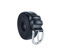 Biagiotti Damengürtel aus echtem Leder, kürzbar mit Box, Blau 3 cm, XL (120 cm)