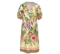Bianca - Kleid mit floralem Allover-Print gelb - Gr. - 36