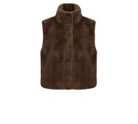 bianca - Webpelz-Weste braun - Gr. - 38