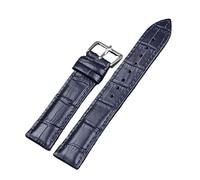 Biannbjx Lederarmband für Herren und Damen, 12-22mm, Ersatz-Uhrenarmband, Dunkelblau, 19mm