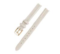 Biannbjx Schlankes Uhrenarmband aus Leder mit Eidechsenprägung für Damen-Uhrenarmband, 8mm, 10mm, 12mm, 14mm, 16mm, Aprikosen-Rose, 10mm