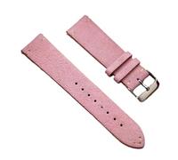 Biannbjx Wildleder-Uhrenarmband, 16mm, 18mm, 20mm, 22mm, Schnellverschluss, handgefertigtes Vintage-Uhrenarmband, Rosa, 20mm