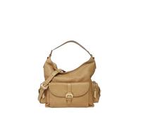 Biasia Leder Schultertasche Umhängetasche New Factor Hobo Bag Cuoio hellbraun