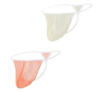 BIATWOWR String Tanga Herren Transparente Sexy Unterwäsche für Männer Strings Tangas T Form 2 Multi XL