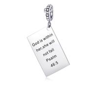 Bibel Charm Silber Kreuz Religiös Thema Charms für Europäische Pandora Armband Armbänder Schmuck Geschenk für Frauen Mädchen