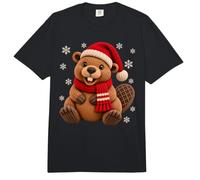 Biber Strickoptik Niedliches Biber Weihnachten Strick Style Comfort Colors Adult Heavyweight T-Shirt