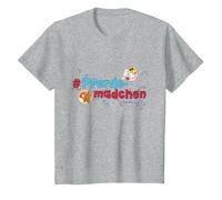 Bibi & Tina - Pferdemädchen T-Shirt, Kinder, Grau Meliert, 98