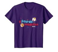Bibi & Tina - Pferdemädchen T-Shirt, Kinder, Violett, 152