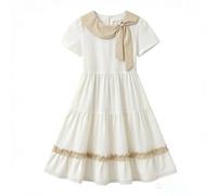 BIBOKAOKE Mädchen Kleid Ärmelloses Sommerkleid Kinder Partykleider, Neckholder Festliches Kleid, Leicht Schulterfreies Chiffonkleid A-Linie, Casual Midikleid Elegant Abendkleid