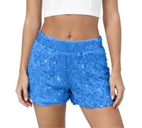 BIBOKAOKE Paillettenrock Für Damen Glitzer Röcke Sexy Minirock Elastische Taille Hüftrock Glitzerskirt Glitzerrock Für Nacht Aus Party Karneval Silvester Midi Skirt