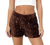 BIBOKAOKE Paillettenrock Für Damen Glitzer Röcke Sexy Minirock Elastische Taille Hüftrock Glitzerskirt Glitzerrock Für Nacht Aus Party Karneval Silvester Midi Skirt