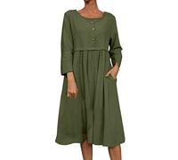 BIBOKAOKE Strandkleid Damen Sommer Sexy,Sommerkleider Damen Elegant Blusenkleid Bedrucktes Freizeitkleid Kurzärmliges Kleid Lässig Locker Tunika Kleid Bequem Sommerkleider Cocktailkleid