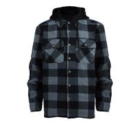 BIBOKAOKE Winterjacke Herren Sweatjacke Mit Kapuze Wintermantel Jacke Mantel Warm Winter Outdoorjacke Kapuzenjacke Kariert Fleecejacken Karohemd Holzfällerjacke Übergangsjacke