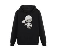 Pullover Warm Hoodies Men's Hoody Marvin The Paranoid Android Hitchhiker's Guide to The Galaxy Funny Artsy Awesome Artwork Printed Hoodie Black M