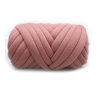 BICI Grob Gestrickte Kuscheldecke Sperrige Armstricken Wolle Chunky Knit Yarn Garn Zum Häkeln Crochet Grobstrickgarn Armstrickgarn Roving Garn Handstricken Häkeln (Leder rot,1000g)