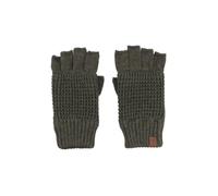 BICKLEY + MITCHELL Men's Waffle Knit Fingerless Gloves Mittens, Army Twist, One Size