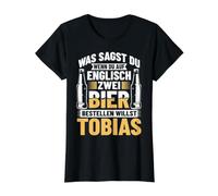 Bier Bestellen Tobias Bier Trinken Bierbrauer Biertrinker Preisgünstiges Grafik-T-Shirt, Damen, Schwarz, S