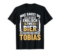 Bier Bestellen Tobias Bier Trinken Bierbrauer Biertrinker Preisgünstiges Grafik-T-Shirt, Herren, Schwarz, M