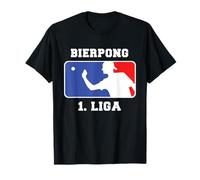 Bierpong 1. Liga Team Beer Pong League Bier Pong Geschenk T-Shirt