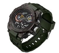 BIEWO Herren Uhren Militär Sport Wasserdicht Uhr Dater Multi Funktion Taktik LED Alarm Stoppuhr Outdoor Armbanduhr für Männer, schwarz/grün