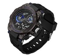 BIEWO Herren Uhren Militär Sport Wasserdicht Uhr Dater Multi Funktion Taktik LED Alarm Stoppuhr Outdoor Armbanduhr für Männer, Schwarzblau