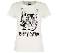 Biffy Clyro Amplified Collection - Black Cat Frauen T-Shirt altweiß L