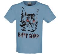 Biffy Clyro Black Cat T-Shirt blau in M