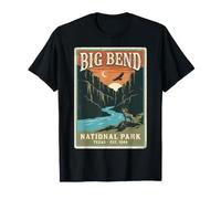 Big Bend National Park Texas Est 1944 Vintage Reiseposter T-Shirt