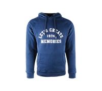 Big Green Egg Hoodie - Lets create - Blau L