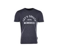 Big Green Egg T-Shirt - Lets create - Blau/Weis L