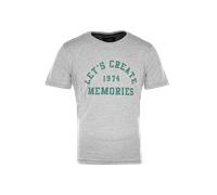 Big Green Egg T-Shirt - Lets create - Grau/Grün XXL