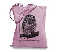 Big Owl Stoffbeutel |Eulen Eule Tragetasche Kult-classic_pink